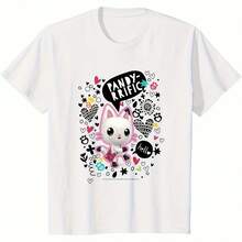Gabby's Dollhouse Pandy Paws Pandy-Rrific Doodles T-Shirt5 - 白色4 - 查看 1
