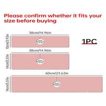 1pc Modern Minimalist Style, Pink, Silica Gel & Rubber Anti-Slip Faucet Drip Mat, Fits Various Faucets, Suitable For Bathroom & Kitchen,Non-Slip Kitchen Mats For Sink Side, Natural And Hygienic Kitchen Essential For Home And Kitchen Room Decor, Part Of Your Cozy Fall& Winter Styles And Christmas Decorations - Pink - View 3