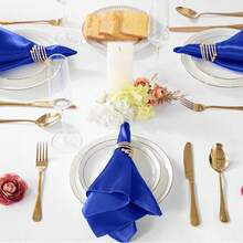 8/24pcs Square Satin Dinner Napkins, Silky Soft Smooth Decorative Napkins, Suitable For Restaurant, Wedding, Party, Home, Celebration, Christmas, Thanksgiving, Halloween Decor - Multicolor - View 6