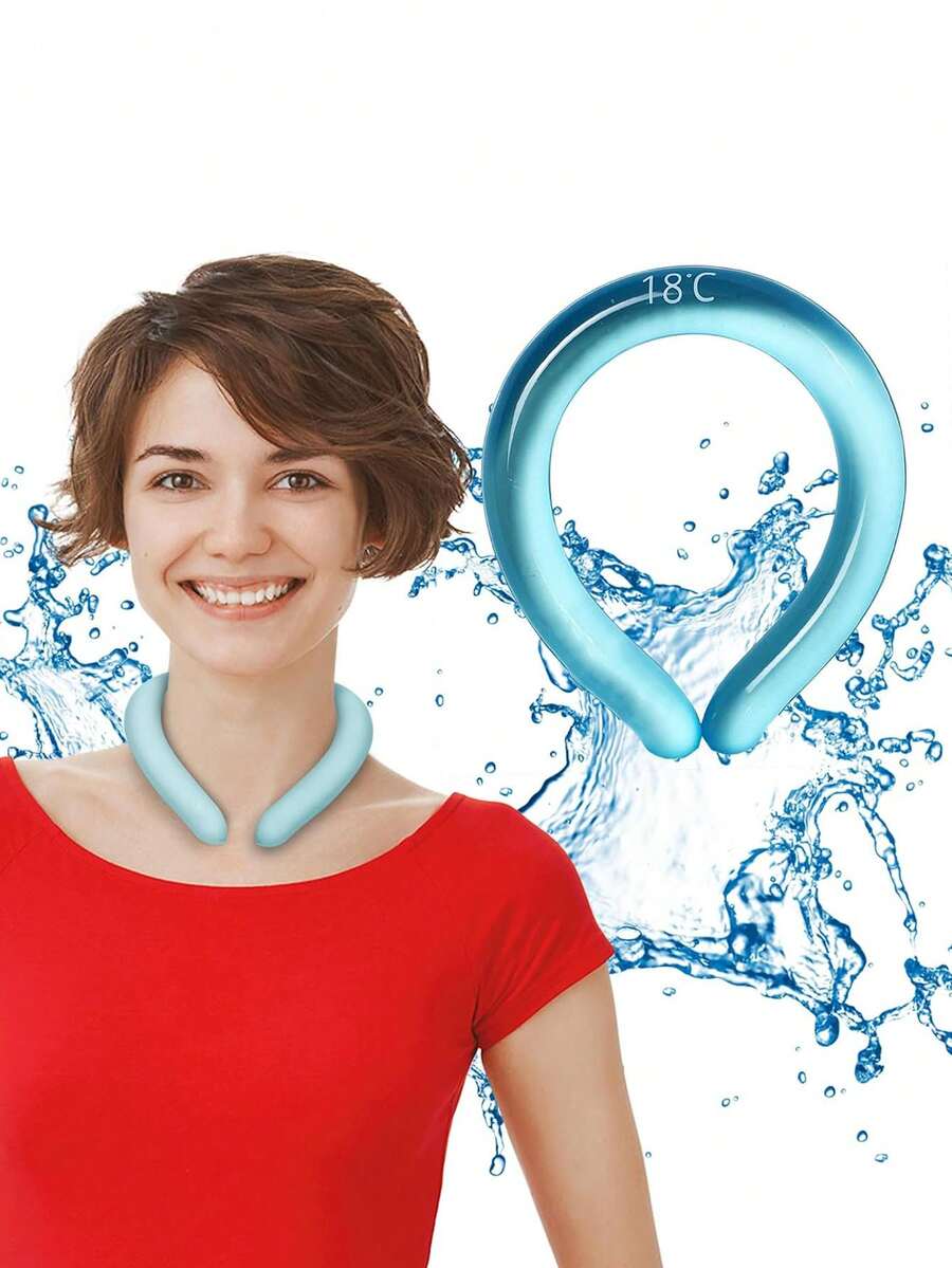 Neck Cooling Tube, Wearable Cooling Wrap For Summer Heat, Hands Free Cold Pack, Reusable Neck Cooler