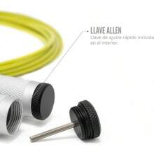 Velites Skipping Rope For Crosstraining, Boxing And Fitness Fire 2.0 - Ideal For Double Jumps | Aluminum Speed Rope (Ballasts Not Included) - Silver - View 6