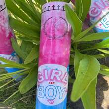 Gender Reveal Rattle Stick, Casual & Simple Design Noise Maker (No Pressure Version) - Royal Blue - View 1