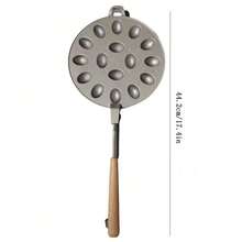 1pc 16-Cavity Black/Gray Oval Waffle Cast Iron Mold, Nut Cookies/Cake Pan, Suitable For Gas Stove Universal Nut Cake Baking Mold Egg Waffle Maker, Suitable For Graduation Gifts, Bachelor Party Gifts, Bridesmaid Gifts, Father's Day Gifts, Halloween Decorations, Halloween Gifts, Bridesmaid Proposal Gifts, Wedding Guest Favors, Birthday Party Decorations And Wedding Items, Weddings, Birthday Parties, Anniversaries, Holidays, Graduations - Multicolor - View 12