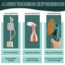 OBOVAY Ferro da stiro portatile a vapore per indumenti, elettrico domestico per uso umido e asciutto, piccolo e professionale, adatto per il viaggio