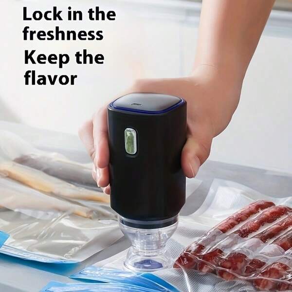 RAF Bomba de vacío portátil de mano, sellador de alimentos al vacío