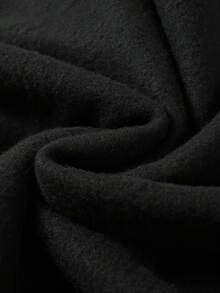 Sudadera con capucha de patrón de telaraña geométrica azul marino para hombres - Sudadera casual con fuente en negrita, lavable aáquina, ajuste regular adecuado para primavera y otoño, diseño de estilo urbano, tela cómoda, entusiastas de la ropa urbana - Negro - Ver 4