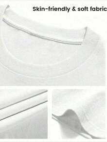 Vintage Graphic T-Shirt - Somebody's Problem, Somebody's Goodbye Cowgirl Rodeo Tops, Retro Casual 100% Cotton Short Sleeve Clothing-Women's And Men's Tees - trắng - Xem 5