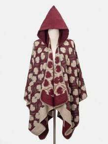 1pc Star Embroidered Shawl Cape Scarf For Dress - Multicolor - View 20