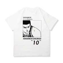 New Slam Dunks Sakuragi Shindo Avatars Short SLEEs Ve T-Shirt Cotton Men And Women Anime Men's Large Size Men's Wear  SLEEs Ve - trắng - Xem 1