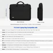 15.6-17.3 Inch Laptop Briefcase, Multifunctional Laptop Bag With Three-Way Design, Portable, Crossbody, Shoulder, Lightweight And Wear-Resistant Polyester Business Computer Bag, Large Capacity Storage For Business Trips, Commuting Office Briefcases, Suitable For Men And Women