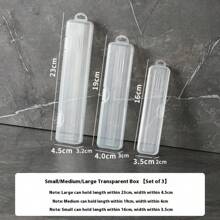 1set Travel Portable Transparent Toothbrush Box Electric Toothbrush Breathable Long Clause Flip Cover Storage Box