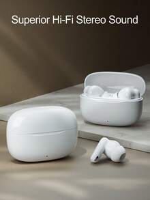 真无线耳机，配备 Lightning 充电盒，续航时间超过 24 小时，轻松与智能手机配对，无线耳机盒，TWS 无线耳机 - A18 - 查看 2