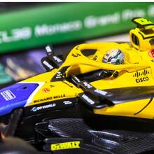 Burago 1 件 1:43 比例压铸 F1 系列 - 迈凯伦 F1 车队 MCL38 2024 年摩纳哥大奖赛，来自车手 #4 /车手 #81 Oscar Piastri，合金材料，逼真复制品，两种包装选择：带车手头盔模型的亚克力展示盒/普通纸板盒，收藏版汽车模型，赛车迷的高端礼物，万圣节、圣诞节、生日、家居装饰 - 多色 - 查看 5