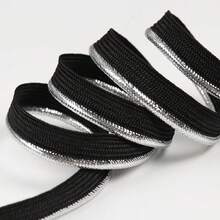 5 码斜纹带饰边，适用于缝制枕头、垫子和衣服上的卷边、滚边、铜线边 - 彩色 - 查看 14