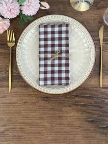 2/6/12 piezas Servilletas de poliéster a cuadros modernos de Halloween y Navidad, adecuadas para restaurante, cocina, cafetería, fiesta festiva, decoración de mesa de comedor, decoración del hogar diaria