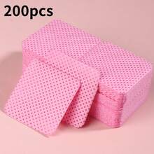 1600Pcs Lint-Free Nail Wipes, Dual-Use Eyelash Extension Glue Remover Pads, Soft Nonwoven No-Lint Cotton For Gel Polish Removal, Salon/Home Manicure Pedicure Tools, Absorbent Quick-Dry Lash Cleansing Wipes, Professional Nail Art & Lash Grafting Supplies