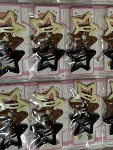 Kit 15/30/60 Units Star-Colored Side Bangs With A Small, Cute Clip - 棕色 - 查看 1