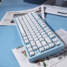 SS Cherry Profile PBT Keycaps Blue Abyssal Revelry Anime Key Caps Set 143 Keys5Sided DyeSublimation Custom Key Cap Compatible For 60 65 75 100 Percent MX Switches Mechanical Gaming Keyboards - 藍波 - 查看 5