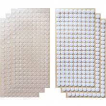 Vkey - 1008 piezas (504 pares) de 10 mm de diámetro, transparentes, con cinta adhesiva de gancho y bucle para monedas - 1 - Ver 7