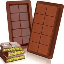 10孔超大巧克力模具！加厚硅胶不粘烘焙模具，轻松制作甜点