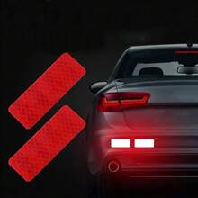 10Pcs High Visibility Reflective Tire Stickers Night Safety Warning Strips Weather Resistant Polyethylene For Cars Bikes And Helmets In A Variety Of Colors - Multicolor - View 9