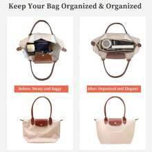 Le Pliage 手提包收纳内胆，多口袋毛毡手提包收纳袋，拉链袋收纳内胆包