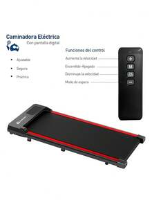 Walking Pad Bluelander banda caminadora plegable eléctrica ejercicio fitness compacto portátil entrenamiento en casa oficina equipo multifunción ajustes velocidad deporte salud cardio - Negro - Ver 2