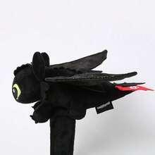 Spin Master Lovely Toothless Plush Headband, Party Decoration Ear Headband, Cute Cartoon Animel Furry Hair Tie, Headpiece, Hairband, Soft Hair Hoop Headbands For Adult/Children, Dopamine Cartoon Plush Funny Headwear Hair Accessories