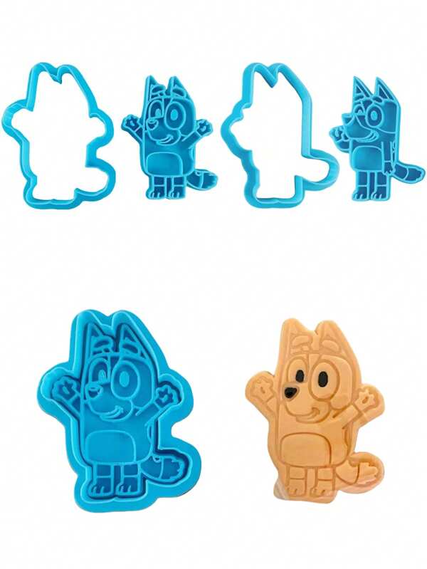 Bluey 1/2/4Pcs Cartoon Blueys Mold DIY Handicraft Mold Birthday Gift Christmas