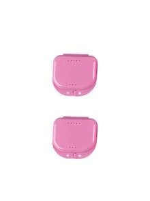 2/3pcs New Dental Retainer Storage Box, Breathable Orthodontic Retainer Case, Mini Portable Denture Box, Breathable Orthodontic Appliance Storage Box, Denture Box, Minimalist Solid Color Denture Storage Box, Plastic Denture Storage Box, Portable Denture Storage Box With Holes, 1pc - Multicolor - View 16