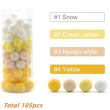 Silicone Beads 9/12/15mm Gritty Transparent - 105pcs DIY Jewelry Making Beads For Bracelets, Necklaces, Keychains, Shockproof & Durable Craft Beads