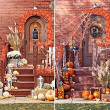 1 buc. Ghirlandă artificială de toamnă cu frunze de arțar de înaltă calitate, 78 inch – Iederă artificială roșu și portocaliu vibrant pentru decor de Ziua Recunoștinței, Halloween, Crăciun – Perfectă pentru balustrade de scări, piese centrale de masă, ferestre, verandă, pereți – Decorațiuni de nuntă de toamnă pentru interior/exterior, decorațiuni de toamnă pentru casă, decorațiuni pentru șemineu, plante artificiale, decorațiuni de Anul Nou