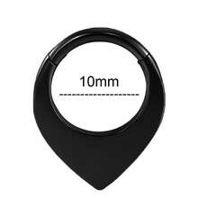 Aro de septum nasal de 16G, aro nasal de acero inoxidable 316L hipoalergénico, pendiente de cartílago chapado en oro de 18K, joyería de perforación corporal unisex - Joyería piercing del cuerpo de acero inoxidable - Ver 10