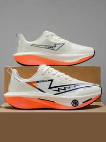 L.S.W.P Men's Sports Running Training Shoes, Walking Shoes, Men's Running Tennis Casual Shoes, Fashion Minimalist Versatile Sports Fitness Shoes, Men's Breathable Lightweight Comfortable Shoes - White - View 4