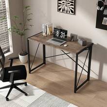 Mcc Direct Folding Desk Workstation Foldable Computer Desk For Office Home Study Writing Table No Assembly Miami - 破舊灰色 - 查看 10