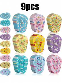 9/12 Pieces Children's Boy And Girl Eye Masks Suitable For Both Adults And Children. Sticky Eye Masks Made Of Large Quantities Of Cotton Fabric. Good Ventilation. Product For Correcting Strabismus And Amblyopia. 12 Styles, Regular Size. - Multicolor - View 9