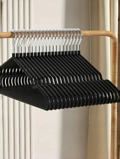 Juego a granel de 100/60/20/10/1 perchas metálicas comerciales - perchas de ropa con revestimiento de goma antideslizante y resistente, organizadores de armario ultra resistentes y antioxidantes para uso en hotel/comercio/hogar - perchas de lujo que ahorran espacio para abrigos/vestidos/pantalones, organizador de armario