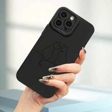 Funda para teléfono Línea Patrón Impresión Ojos Teléfono suave Teléfono Mate Cubierta del teléfono 360 grados Completo 11 12 13 14 Pro 15 16 XR X/ XS 8 Plus SE Smartphone - Negro - Ver 6