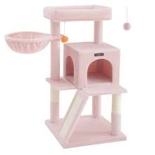 Feandrea Cat Tree, Cat Tower, Widened Perch For Large Cats, Jelly Pink - Pink - View 7
