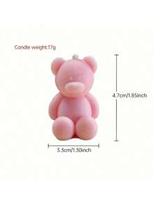 9/4pcs Cute Mini Bear DIY Scented Candles Graduation Birthday Gifts ,Room Decoration,Home Atmosphere - Multicolor - View 8