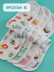 4pcs Newborn Baby Umbilical Cord Care Belly Band, Comfortable & Warm Infant Abdominal Band, Baby Swaddle Belly Band, Prevent Baby's Belly From Getting Cold, Breathable Soft Belly Wrap, Suitable For Baby Shower Gifts, Outdoor Activities, Newborn Essentials