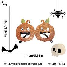 1pc Halloween Party Costume Makeup Funny Glasses, Demon Ghost Festival Atmosphere Glasses Frame