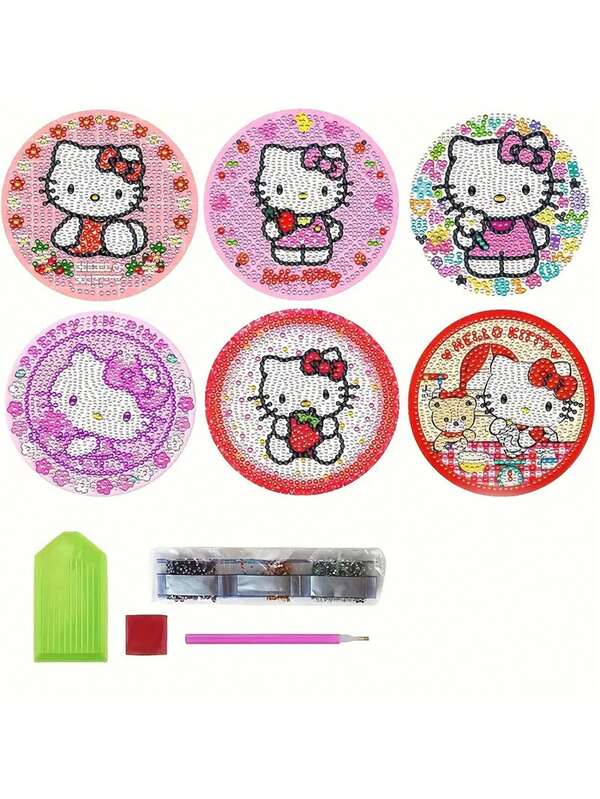 Sanrio Heat Insulation Pad, Anti-Slip Mat, Home & Kitchen Supplies, Home Decor, Kitchen Utensil Gift Set, Diamond Painting Kit, Diamond Painting Set