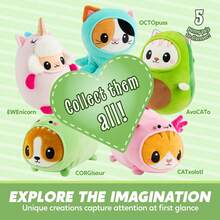 TendenciaJOYIN - Juguete de peluche con aguacate Kawaii, peluche suave, lindo regalo para niños y adultos, regalo sorpresa de cumpleaños para niños y niñas (aguacato), juguete de peluche de PascuaCalidad premium - 1 - Ver 2