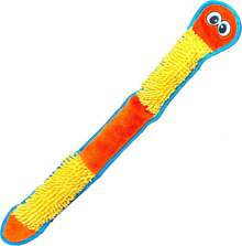 Durablez By Outward Hound: Large Green Gecko Tough Plush Dog Toy, Stuffing-Free Squeaky Interactive