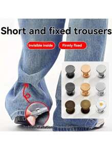 2pcs Multifunctional Magnetic Clothespin, New Magnetic Clothespin, Powerful Turban Magnet With Chain, Shirt Clip Clothespin, Women's Dress Fashion Accessory For Tightening T-Shirt Hems, Collar Hems And Pants Hems – Reusable Magnetic Styling Clips For Clothing Adjustment, No-Sew Hem Fix Tool For DIY Outfit Styling, Korean Fashion Shirt Waist Cinch Clip For Teens & Women