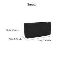 Organizator de pungă din pâslă cu fermoar GG, husă de umăr pentru femei, geantă de depozitare interioară pentru vezică urinară, organizator de geantă pentru școală, iarnă