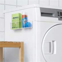 InterDesign AFFIXX Peel And Stick Strong SelfAdhesive Organizer For Kitchen Pantry Cabinets Laundry Room Bath Office Long Clear