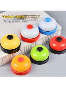 1pc Answer Buzzer, Hand Held Bell For Pets, Serving Bell, Dog Or Bird Training Bell, Desk Game Quiz Competition Buzzer - Multicolor - View 3