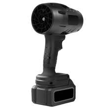 Cordless Turbo Jet Fan - Powerful Handheld Blower For Snow, Leaves And Dust, Electric Air Blower, EU Version - 黑色 - 查看 3
